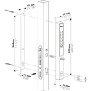 2 VERA Digital Wireless Access Control Single side for Insert Locks 40mm Silver.webp