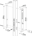 2 VERA Digital Wireless Access Control Single side for Insert Locks 40mm Silver.webp