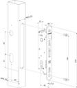 5 Locinox FIFTY inframe Swing Gate Lock 20 MM BACKSET FOR 50 MM - Kit with Recess Keep.webp
