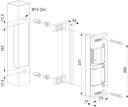 Locinox Built in ELECTRIC STRIKE FOR FORTY, Fifty & Sixty LOCK Gate frame 40mm - Fail Close.webp