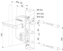 Locinox Industrial Lock U2 for Flat Bar Adjustable 10-30mm.webp