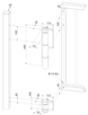 Mammoth Hydraulic 180 degree Swing Gate Closer and Compact hinge in One - Black.webp