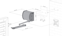 1Panther All-round hydraulic gate closer for wall and post mounting in RAL 9005.webp