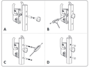 3 Locinox Industrial Manual Sliding Gate Lock 40mm profile Black colour -without Keep.webp