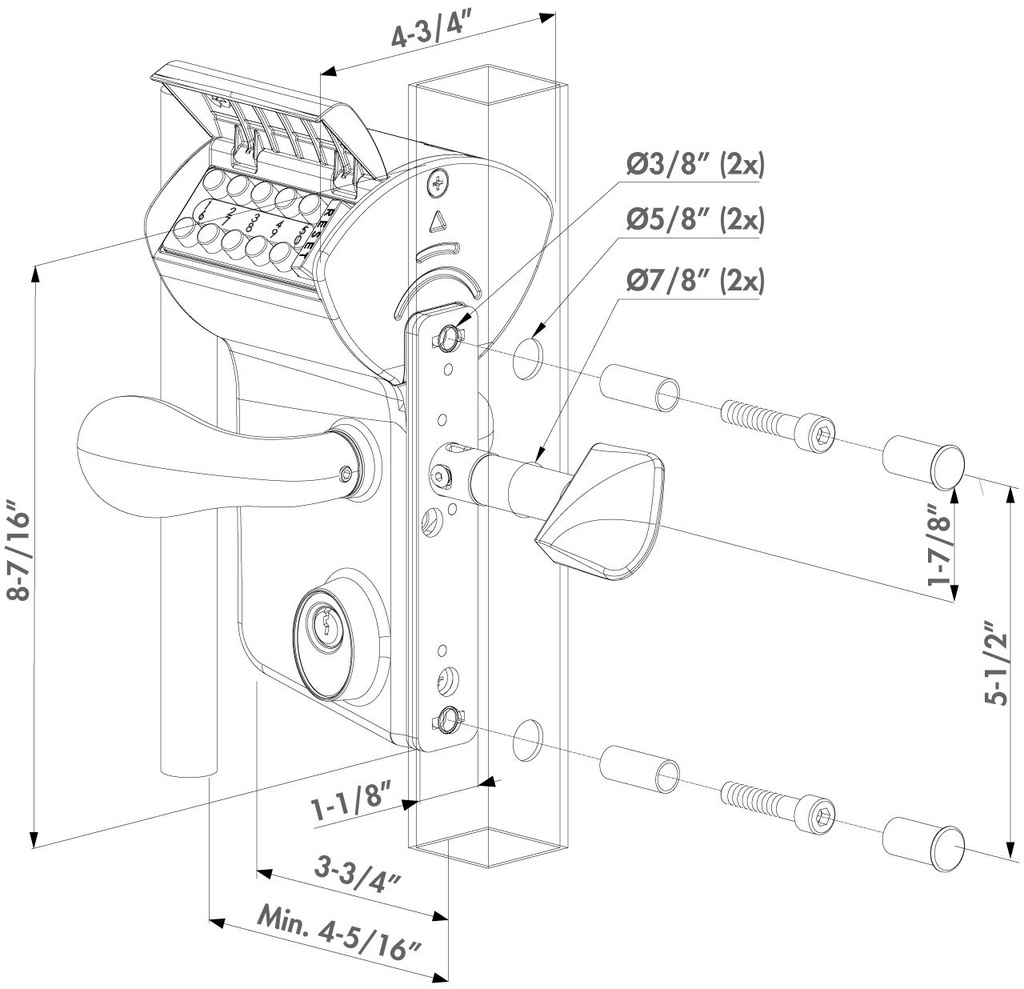 D Sliding Gate Digital Code Lock Leonardo.webp