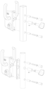 Locinox Sliding Gate Lock industrial U2 with Lock Size 100mm.webp