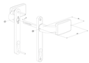 Gate Handle Aluminium with fixed  and-or rotating operation Locinox 3006 FIX D.webp