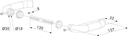 Gate Handle stainless steel with square 120 mm spindle Locinox 3006I-H.webp
