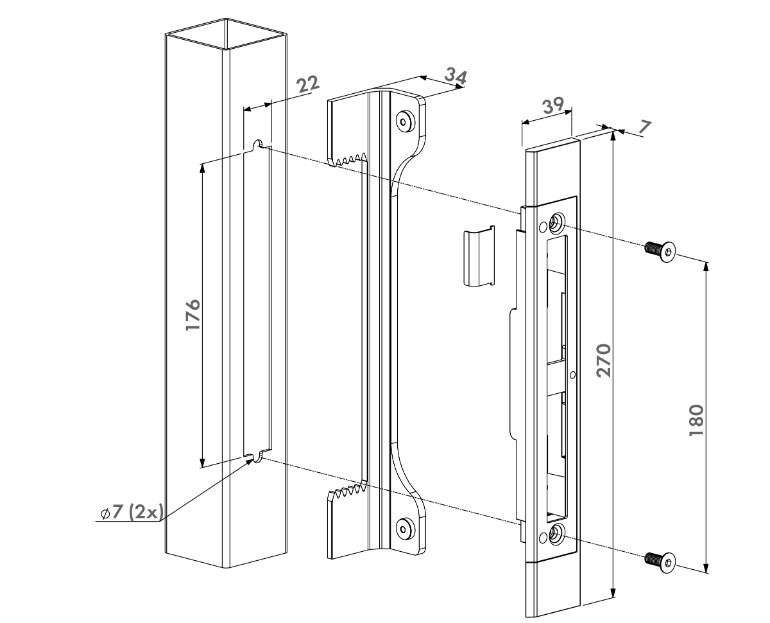3 Locinox INSERT KEEP FOR INSTALLATION IN LOCK PATTERN.webp