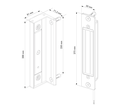 Integrated magnet lock for Swing gates - Black.webp