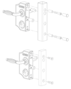 2 Locinox Large Ornamental Lock H2 Square profile adjustable 40-60mm.webp