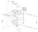2 Small Ornamental Lock F2 Flat profile adjustable 10-20mm.webp