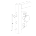 2 Stainless Steel Swimming Pool Lock 50mm Surface mounted child safety lock.webp