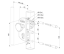 3 Stainless Steel Swimming Pool Lock 50mm Surface mounted child safety lock.webp