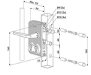 3 Locinox Industrial Double Cylinder Lock for 50mm profile.webp