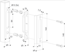 Locinox Ornamental Lock Keep flat Aluminium SPKZ-QF - Silver.webp