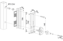 2 Adjustable Industrial security keep SH-KL- Stainless Steel anchoring system.webp