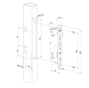 Sixty Slim Line Insert Lock 40mm Backset Lock only.webp