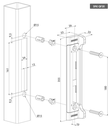 Locinox Stainless Steel Lock Keeper  for fortylock, fifty lock and sixty lock for 30mm Posts- SFKI QF30.webp