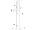 2 Locinox Aluminium Gate Catcher - Under Gate.webp