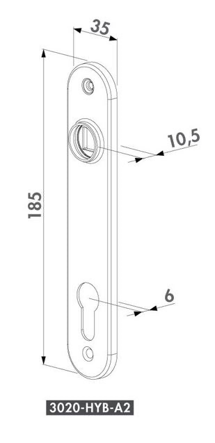 3 Stainless Steel Cover Shield for Insert Lock  Locinox.webp
