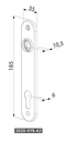 3 Stainless Steel Cover Shield for Insert Lock  Locinox.webp