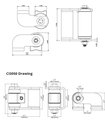 BadAss Weld-on Face Mount Self-Closing Hinge  Set.webp