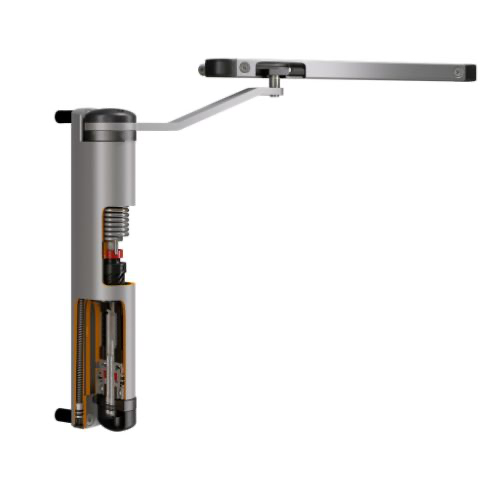 2Locinox Lion Compact Hydraulic Gate Closer for any gate situation- Silver.webp