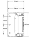 TruClose Heavy Duty. Self Closing Hinge for Round Post 60kg TCHDRND2S3 Series 3 - Pair.webp