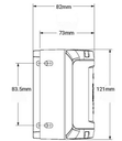 TruClose Heavy Duty. Self Closing Hinge for Round Post 60kg TCHDRND1S3 Series 3 - Pair.webp