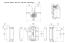 Tru Close Self. Closing Gate Hinge 70kg Chrome Trim no leg.webp