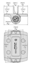 Tru Close Self Closing Gate Hinge 70kg Chrome Trim no leg.webp