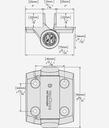 Swing Gate Self Closing Gate. Hinge Tru Close 2 Legs for Gates up to 30kg.webp