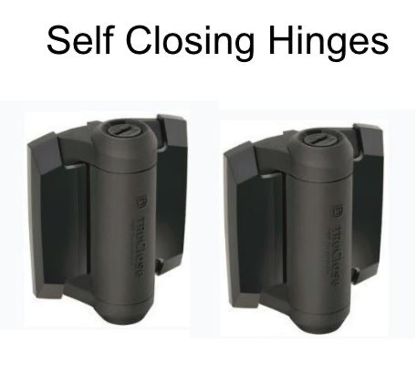 D&D Swing Gate Self Closing Gate Hinge Tru Close 2 Legs for Gates up to 30kg (Pair).webp