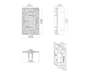 Swing Gate Hinges KwikFit non spring Hinge - Pair (2 hinges).webp