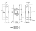 Steel BadAss Bolt-On Hinge for Gates upto 450 kg - Zinc Finish - Each.webp