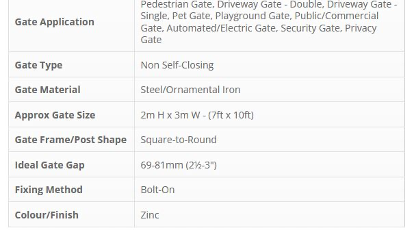 Round to Square .Post & Gate 200mm Badass Bolt on Hinges - Each.webp
