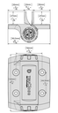 Heavy Duty Tru Close Self  Closing Gate Hinge 70kg Black Trim no leg.webp