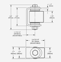 Heavy Duty Steel BadAss Hinge for Gates upto 680 kg - Zinc Finish - Each.webp