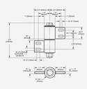 Heavy Duty Steel BadAss Barrel Hinge for Gates upto 680 kg - Zinc Finish - Each.webp