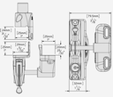 D&D LokkLatch General Purpose Gate Lock w- External Access Kit - LLAAB.webp