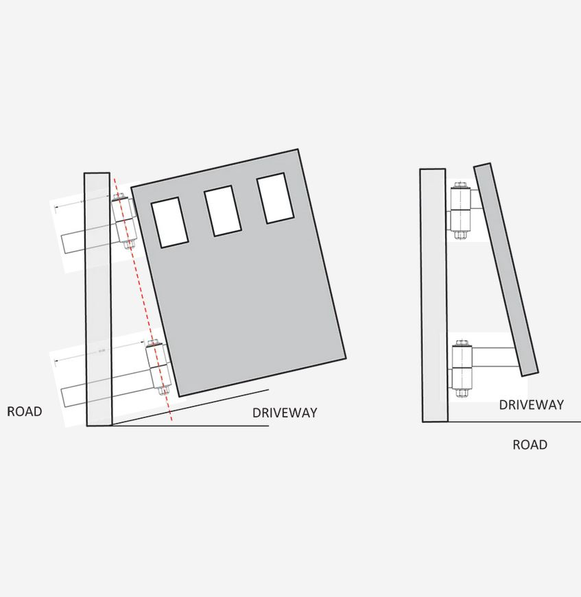 Rising Hinges or Up  Hill Hinges Heavy Duty Strap Hinges BadAss for Gates up to 680 kg.webp