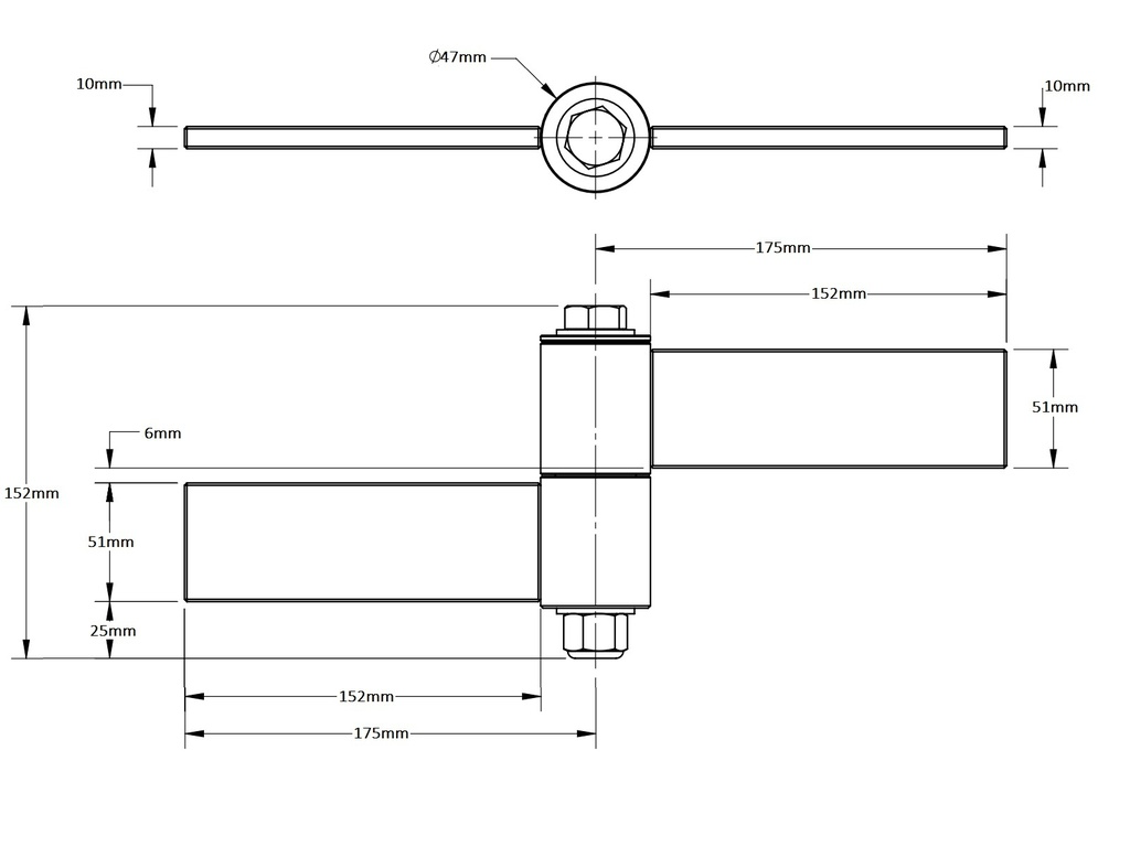Rising Hinges or Up Hill Hinges Heavy Duty Strap Hinges BadAss for Gates up to 680 kg.webp
