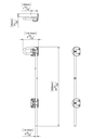 Q-Bolt Drop Bolt Padlockable with Padlock For Timber Gates.webp
