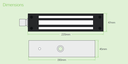 Electromagnetic Lock 280Kg force - Weather Proof .webp