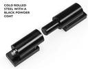Swing Gate hinges Shackle Weld on Hinges 20mm pin -pair.webp