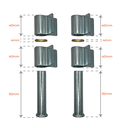 Swing Gate hinges Shackle Weld on Hinges 20mm pin Zinc Plated (Pair).webp