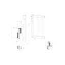 2Black Locinox Tiger Hydraulic Swing Gate Closer and Compact hinge all in One.webp