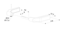 Polyamide Gate Handle Locinox 3006G with 8mm square 66 mm spindle.webp