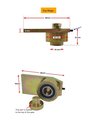 Race Bearing Weld on Hinge for gate 350kg-pair (Top.webp